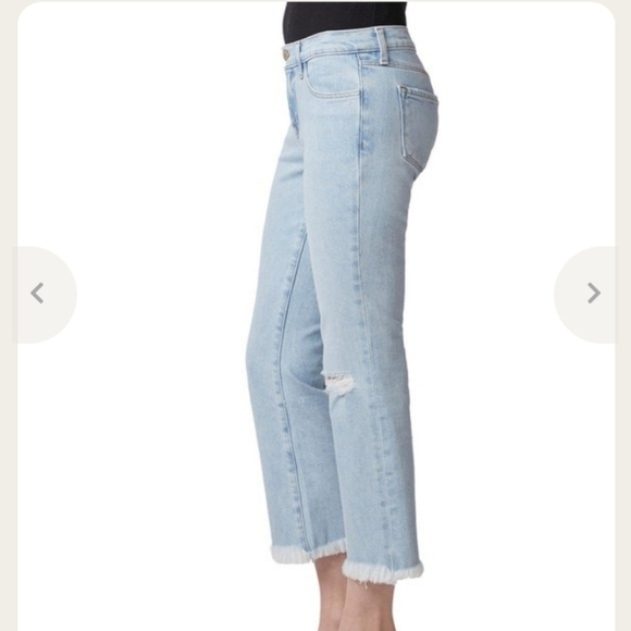 J Brand Selena Mid Rise Bootcut Crop Gigi Destruct - Picture 5 of 12